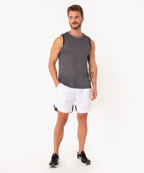 short recorte esportivo branco
