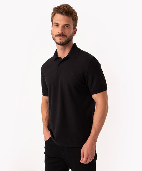 polo comfort básica de piquet - preto
