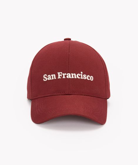 boné de sarja aba curva san francisco vinho