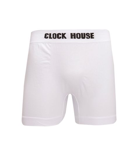 cueca boxer de algodão cós elástico branco