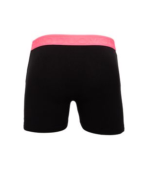 cueca boxer de algodão cós elástico neon duomo preto