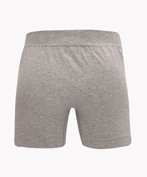 cueca boxer de algodão cós elástico cinza mescla