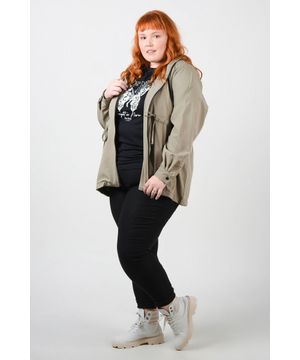 Parka corta vento Kauê Plus Size verde militar