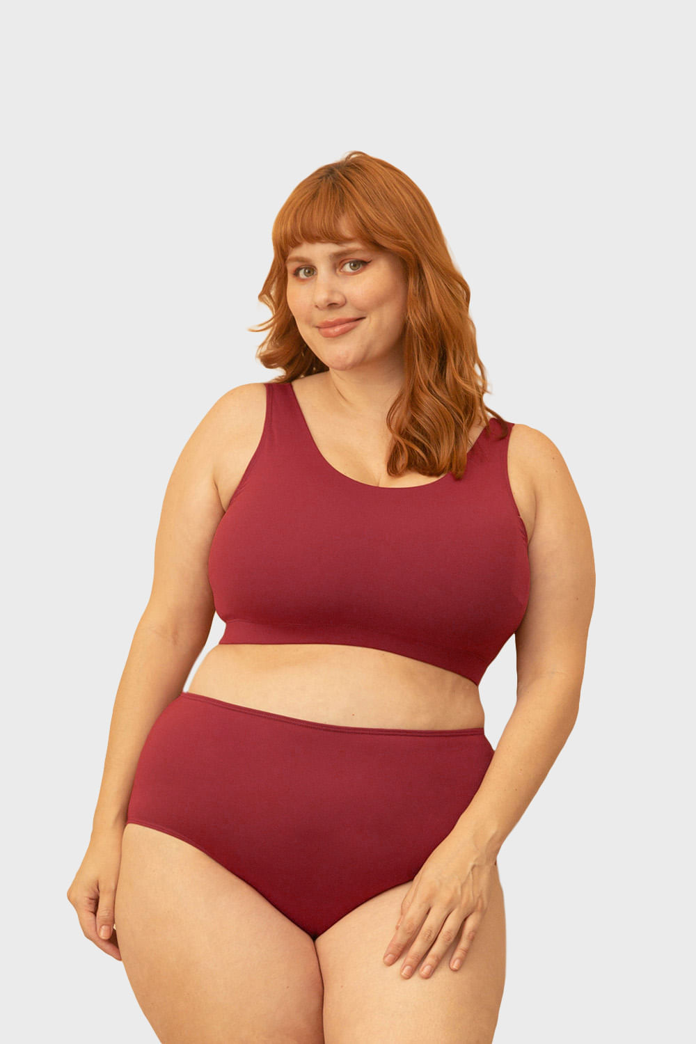 <em>Hot pant</em> <em>plus size</em> vinho, da C&A