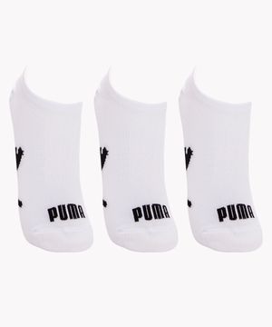 kit de 3 pares de meia puma multicor