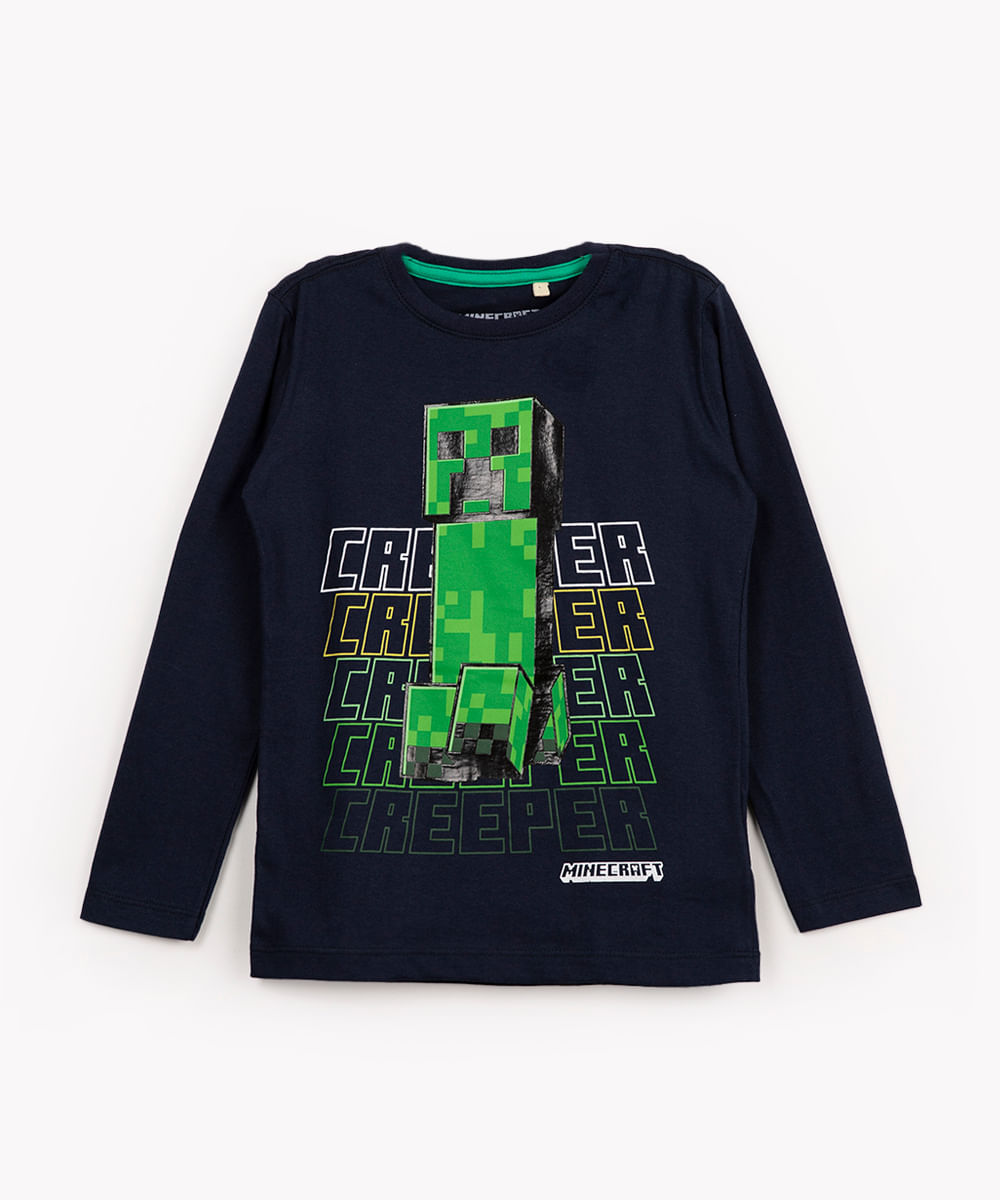 Camiseta Infantil Geleia Minecraft