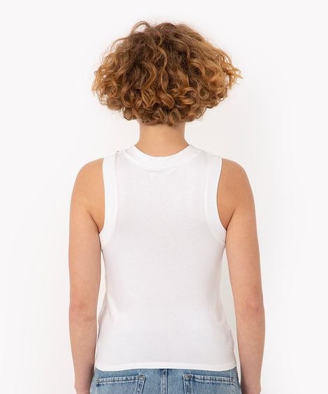 regata de malha básica off White