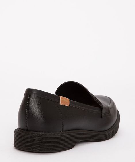 mocassim com recorte moleca preto