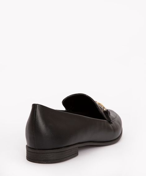 mocassim com fivela oneself preto