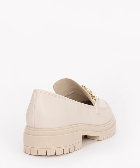 mocassim com corrente salto baixo oneself off white