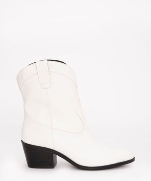 bota western salto médio oneself branca