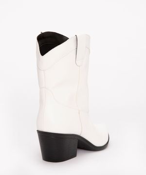 bota western salto médio oneself branca