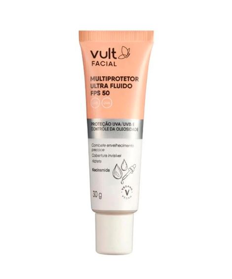 multi protetor solar vult facial ultra fluido fps 50 único
