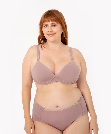 calcinha plus size caleçon bombom rosa