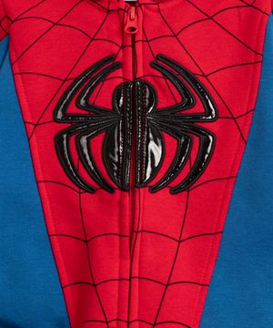 blusa de moletom infantil homem aranha com capuz vermelho