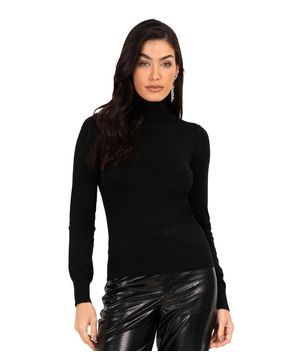 Sueter Feminino Gola Alta Endless Preto