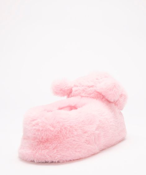 pantufa de pelúcia porquinho rosa