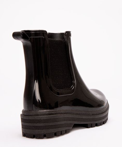 bota chelsea infantil tratorada cano baixo preta