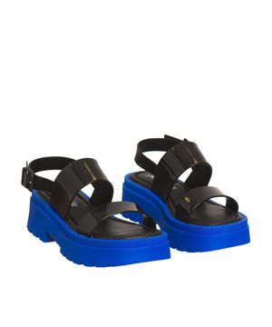 Sandália Preto e Blue PJ6675 Petite Jolie