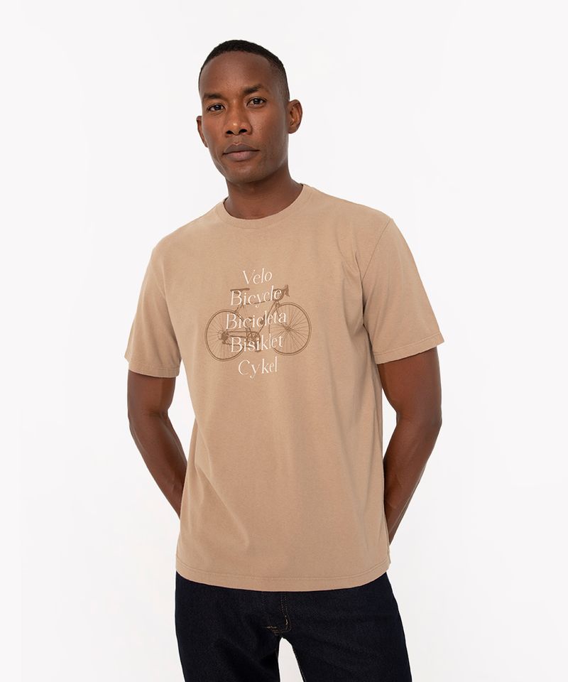 camiseta oversized de algodão manga curta gola alta preta - C&A