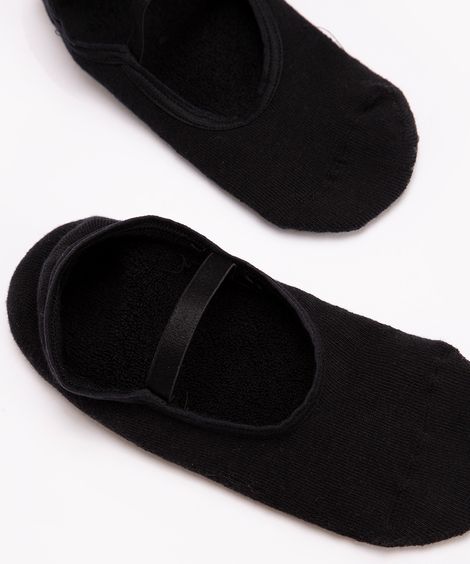meia sapatilha antiderrapante preto