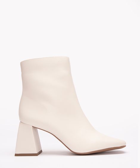 bota cano curto salto bloco médio oneself off white