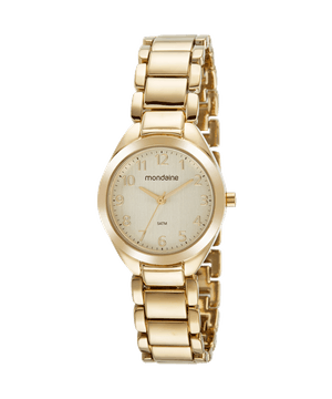 Relógio Feminino Casual Dourado Mondaine
