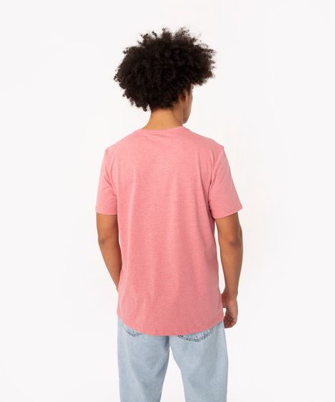 camiseta califórnia manga curta rosa