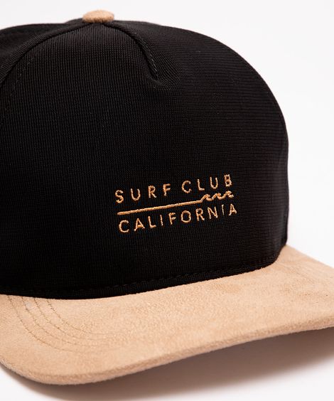 boné aba reta surf club preto