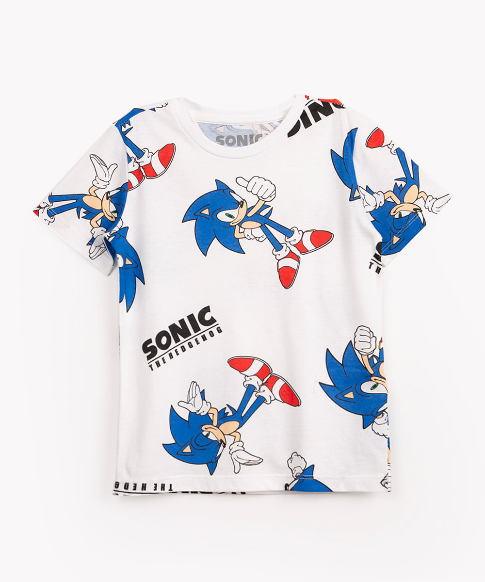 Camiseta de Personagem Sonic