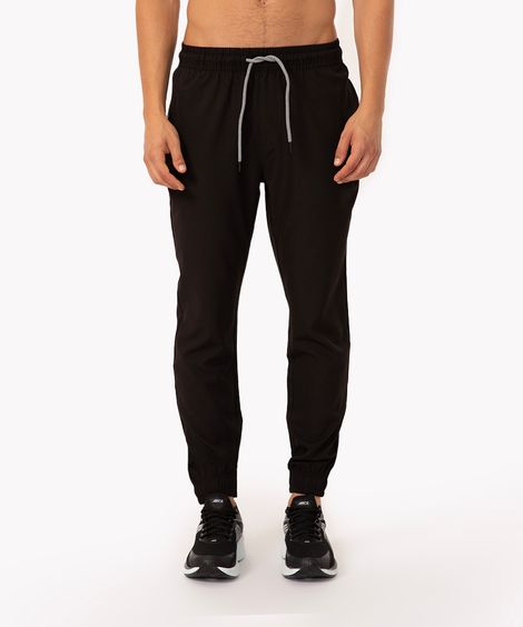 calça jogger com bolsos esportiva preta