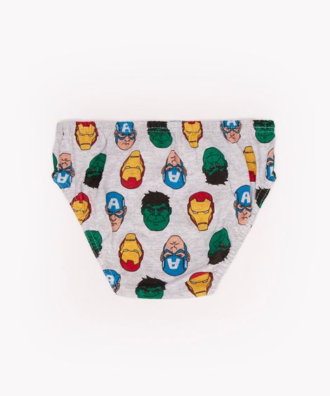 kit de 7 cuecas infantis avengers multicor multicor