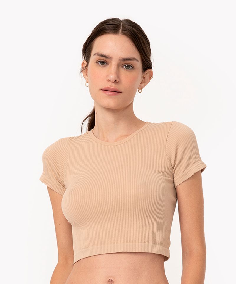 C&A blusa cropped juvenil bicolor manga curta borboleta multicor 