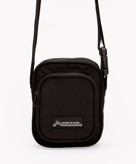 bolsa shoulder bag com bolso preta