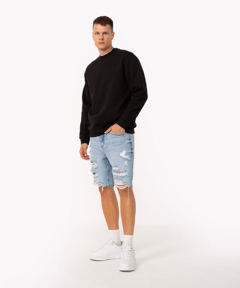 Bermuda jeans masculina store zara