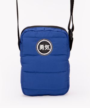 bolsa shoulder bag puffer azul