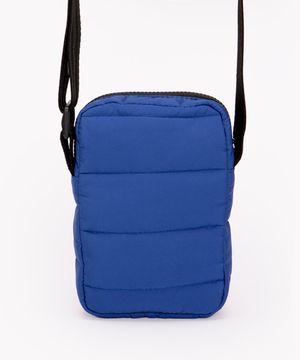 bolsa shoulder bag puffer azul