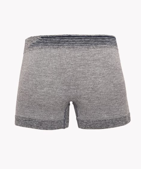 cueca boxer de microfibra cinza mescla