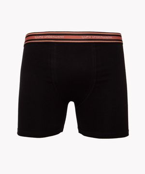 cueca boxer de algodão Lupo preto