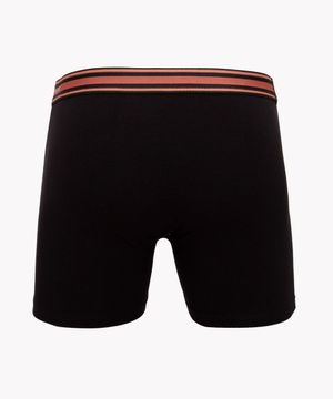 cueca boxer de algodão Lupo preto