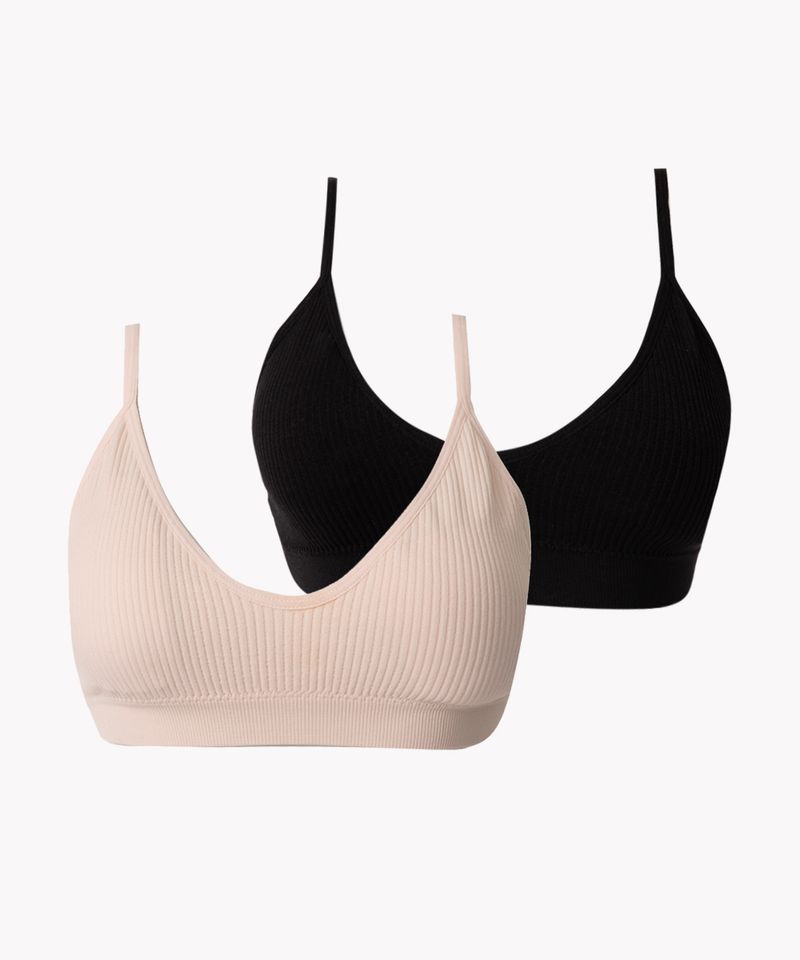 Sutiã Triângulo Puma Bralette Com Bojo Feminino Rosa