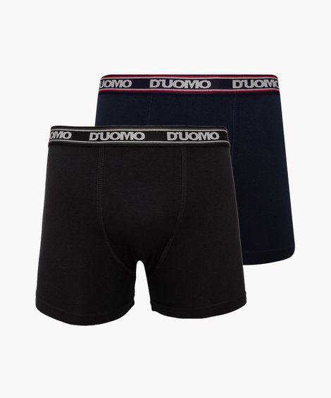 kit de 2 cuecas masculino duomo boxer multicor