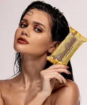 chocochilli gloss labial chocolate para aumento dos lábios fran by franciny ehlke marrom