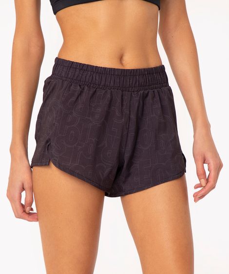short running letras esportivo preto