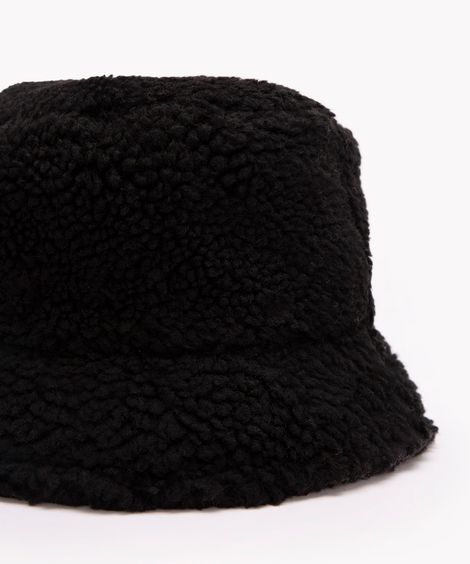 chapéu bucket peluciado preto