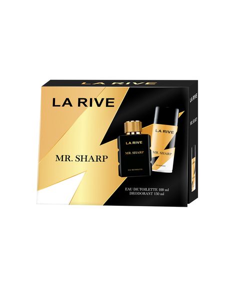 kit la rive mr sharp perfume masculino eau de toilette + desodorante único