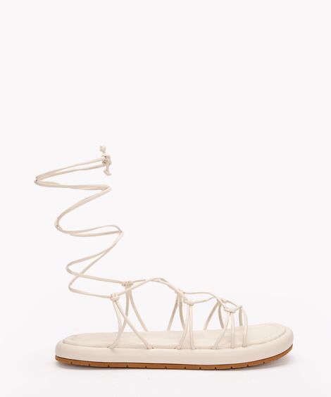 rasteirinha com amarração oneself off white