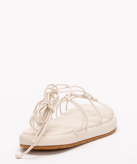 rasteirinha com amarração oneself off white