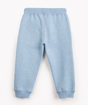 calça de moletom infantil com cordão azul claro