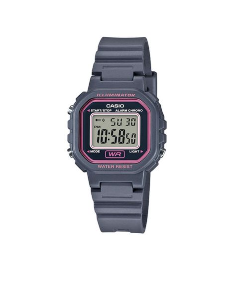 Relógio casio Femino digital - LA-20WH-8ADF chumbo
